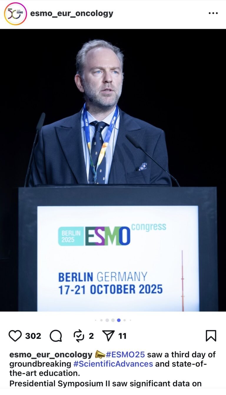 Ο Δρ. Γ. Μ. Μακρής ξεχώρισε στο ESMO Congress 2025 με μια σημαντική ...